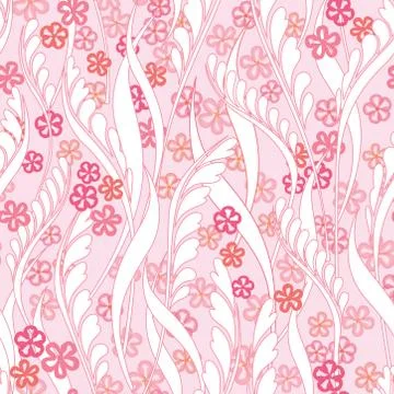 Floral seamless pattern. Flower background. Flourish garden texture Stock Illustration