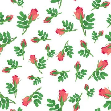 Floral seamless pattern. Flower background. Ornamental texture Stock Illustration