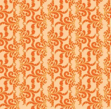 Floral seamless pattern. Flower background. Flourish brocade texture Stock Illustration