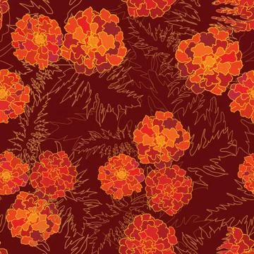Floral seamless pattern. Flower background. Flourish garden Stock Illustration