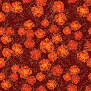 Floral seamless pattern. Flower background. Flourish garden Stock Illustration