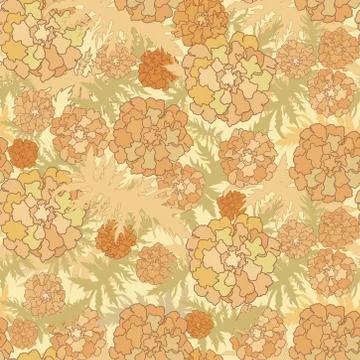 Floral seamless pattern. Flower background. Flourish garden texture Stock Illustration
