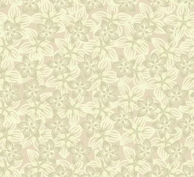 Floral seamless pattern. Flower background. Flourish garden texture Stock Illustration