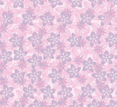 Floral seamless pattern. Flower background. Flourish garden texture Stock Illustration