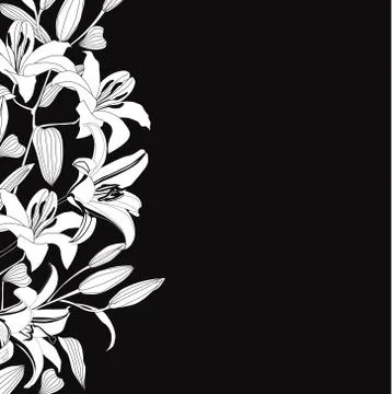 Floral seamless pattern. Flower background. Flourish garden border 스톡 일러스트