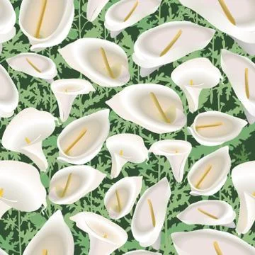 Floral seamless pattern. Flower background. Flourish garden texture Stock Illustration