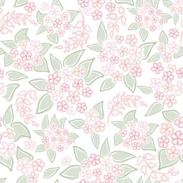 Floral seamless pattern. Flower background. Flourish garden texture Stock Illustration