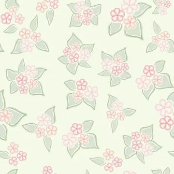 Floral seamless pattern. Flower background. Flourish garden texture Stock Illustration