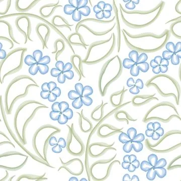 Floral seamless pattern. Flower background. Flourish garden texture Stock Illustration