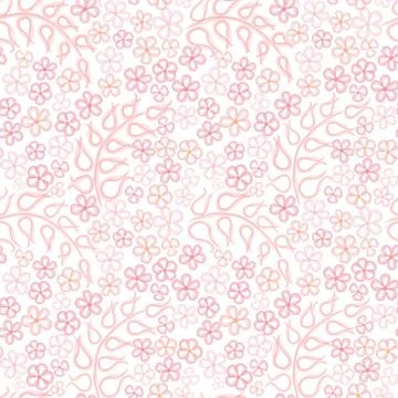 Floral seamless pattern. Flower background. Flourish garden texture イラスト素材