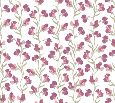 Floral seamless pattern. Flower background. Flourish garden texture Stock Illustration
