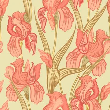 Floral seamless pattern. Flower background. Flourish garden texture イラスト素材