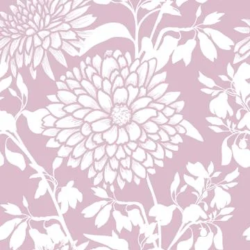 Floral seamless pattern. Flower background. Flourish garden texture Stock Illustration