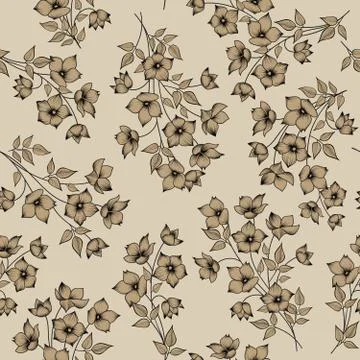 Floral seamless pattern. Flower background. Flourish garden texture Illustrazione stock