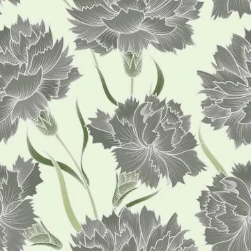 Floral seamless pattern. Flower background. Flourish garden texture Stock Illustration