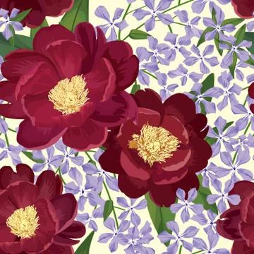 Floral seamless pattern. Flower background. Flourish spring garden Stock Illustration