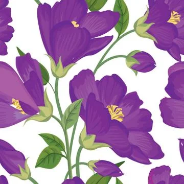 Floral seamless pattern. Flower background. Flourish garden texture Illustrazione stock