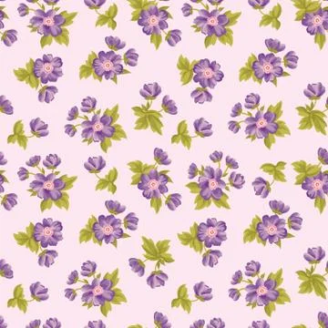 Floral seamless pattern. Flower background. Texture with flowers Stock Illustration