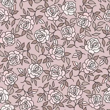 Floral seamless pattern. Flower background. Flourish garden texture Illustrazione stock