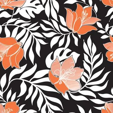 Floral seamless pattern. Flower background. Floral seamless texture Stock Illustration
