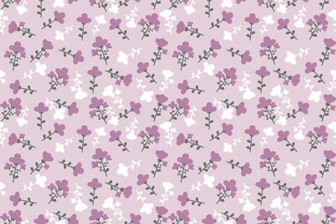 Floral seamless pattern ,flower branches seamless pattern Stock Illustration
