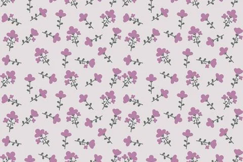 Floral seamless pattern ,flower branches seamless pattern Stock Illustration
