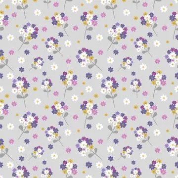Floral seamless pattern ,flower branches seamless pattern Stock Illustration