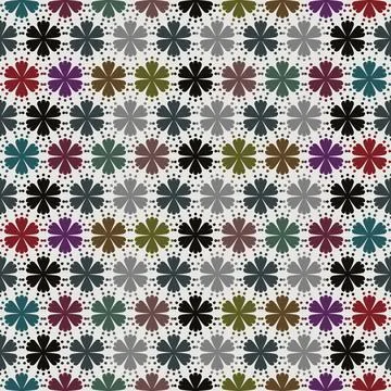 Floral seamless pattern ,flower branches seamless pattern , vector Stock Illustration