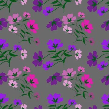 Floral seamless pattern ,flower branches seamless pattern , vector Stock Illustration