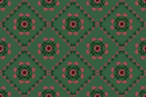 Floral seamless pattern ,flower branches seamless pattern , vector Stock Illustration