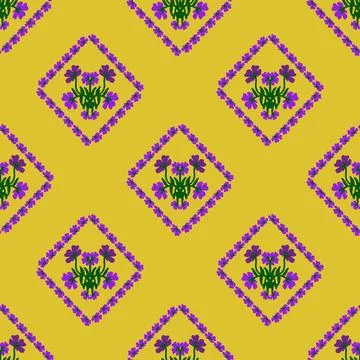 Floral seamless pattern ,flower branches seamless pattern , vector Illustrazione stock