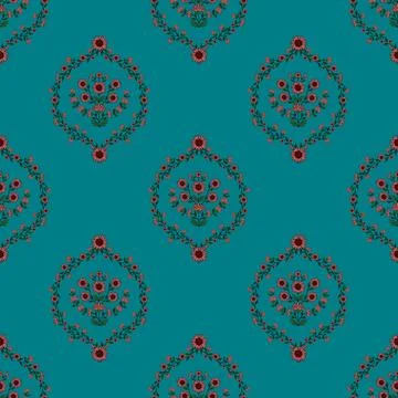 Floral seamless pattern ,flower branches seamless pattern , vector 스톡 일러스트