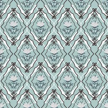 Floral seamless pattern ,flower branches seamless pattern Stock Illustration