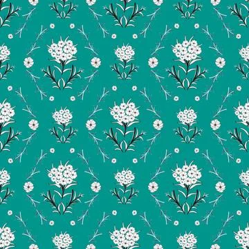 Floral seamless pattern ,flower branches seamless pattern Stock Illustration