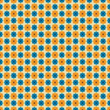 Floral seamless pattern ,flower branches seamless pattern Stock Illustration