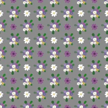Floral seamless pattern ,flower branches seamless pattern , vector 스톡 일러스트