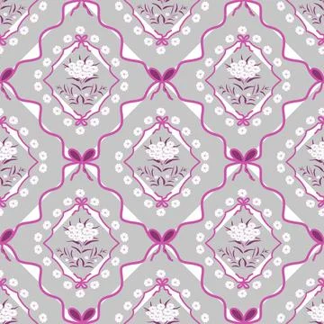 Floral seamless pattern ,flower branches seamless pattern , vector Stockillustratie