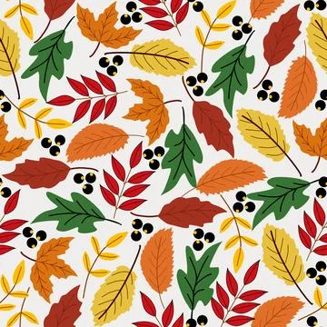 Floral seamless pattern ,flower branches seamless pattern , vector Stock Illustration