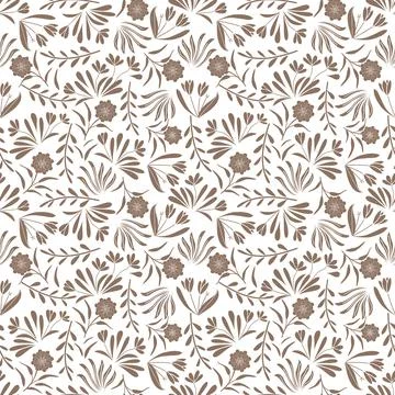 Floral seamless pattern ,flower branches seamless pattern , vector 스톡 일러스트