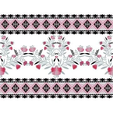 Floral seamless pattern ,flower branches seamless pattern Stock Illustration