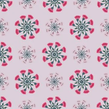 Floral seamless pattern ,flower branches seamless pattern , Stock Illustration