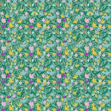 Floral seamless pattern ,flower branches seamless pattern , vector Illustrazione stock