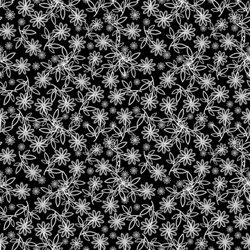 Floral seamless pattern ,flower branches seamless pattern , vector Illustrazione stock