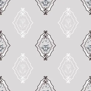 Floral seamless pattern ,flower branches seamless pattern , vector Illustrazione stock