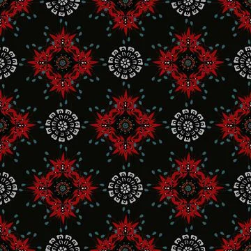 Floral seamless pattern ,flower branches seamless pattern Illustrazione stock
