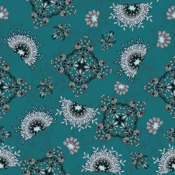 Floral seamless pattern ,flower branches seamless pattern Stock Illustration
