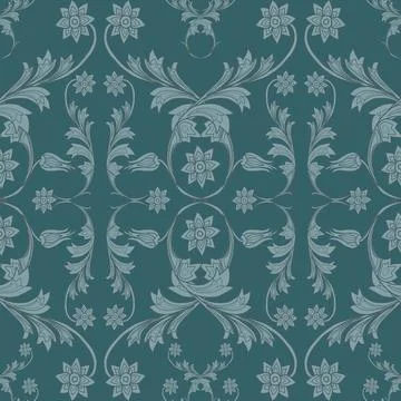 Floral seamless pattern ,flower branches seamless pattern Stock Illustration