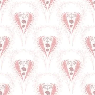 Floral seamless pattern ,flower branches seamless pattern Stock Illustration