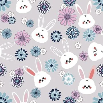 Floral seamless pattern ,flower branches seamless pattern , vector Stockillustratie