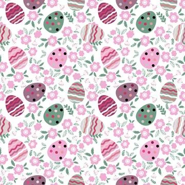Floral seamless pattern ,flower branches seamless pattern , vector イラスト素材